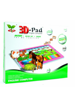 Tablet Edukacyjny dla dzieci 3D język angielski