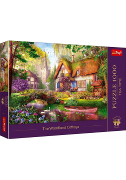 Puzzle 1000 Urocza chatka w lesie TREFL