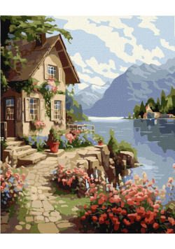 Malowanie po numerach - Domek ogrodnika 40x50cm