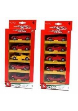 Ferrari Race + Play 5-pak 1:18 BBURAGO