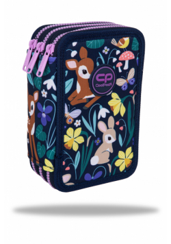 Piórnik 3-komorowy z wyposażeniem Coolpack Jumper 3 oh my deer