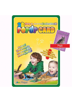 Karty Popup 3D ptaki