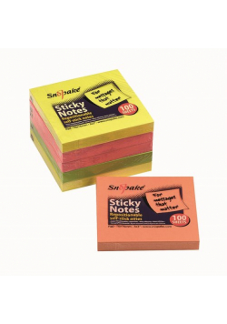 Karteczki samoprzylepne 76x76 neon 100 mix