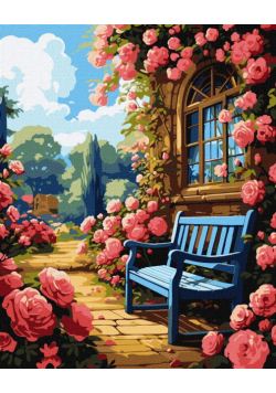 Malowanie po numerach - Kwiatowy ogród 40x50cm