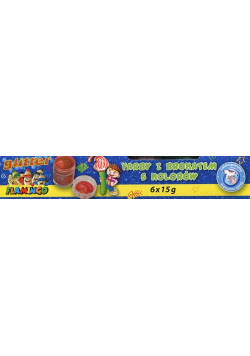 Farby plakatowe z brokatem 6 kolorów 6x15g