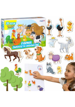 Magnesy zwierzęta 21szt
