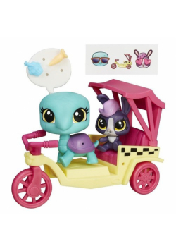 Littlest Pet Shop Zwierzakowe pojazdy Riksza