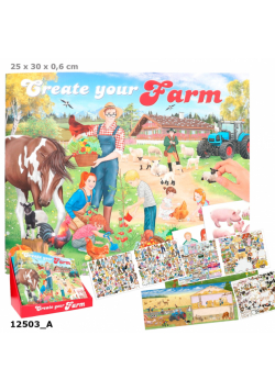 Zestaw z naklejkami Farma 12503A