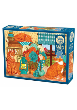 Puzzle 500 Pomarańczowe koty G3