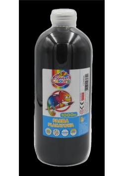Farba plakatowa czarna 1000ml