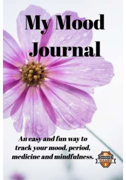 My Mood Journal, Black and White Flower (6 Months)