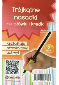 Nasadki na ołówki i kredki 2 sztuki