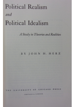 Political Realism and Political Idealism