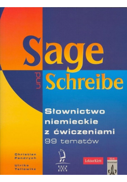 Sage Schreibe Słownictwo niemieckiez ćwiczeniami 99 tematów