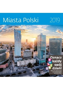 Kalendarz 2019 30x30 Miasta Polski HELMA