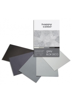 Blok A5/20K Deco Grey 170g HAPPY COLOR