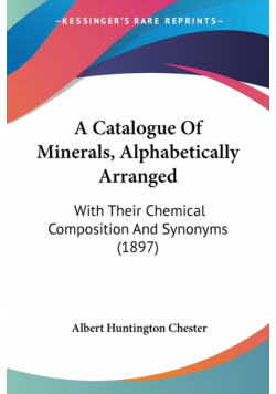 A Catalogue Of Minerals, Alphabetically Arranged