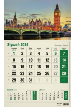 Kalendarz 2024 Jednodzielny EKO