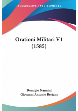 Orationi Militari V1 (1585)