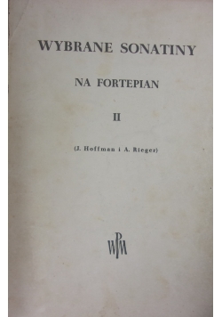 Wybrane sonaty na fortepian II