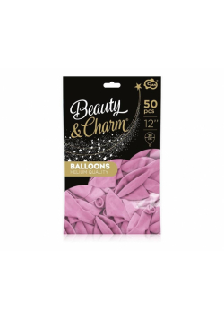 Balony Beauty&Charm makaronowe liliowe 30cm 50szt