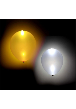 Balony świecące LED kolorowe 2 złote 2 srebrne
