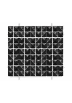 Panel dekoracyjny czarny 3D 30x30cm