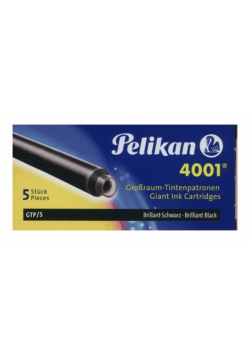 Naboje długie Pelikan 4001 GTP/5 czarne 5 sztuk