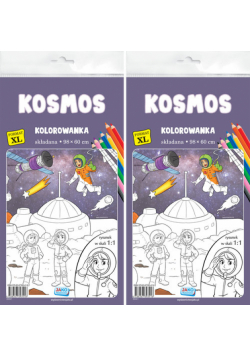 Kolorowanka XL. Kosmos 2szt/zgr