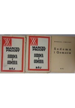 Sodoma i Gomora, zestaw 3 książek, 1939