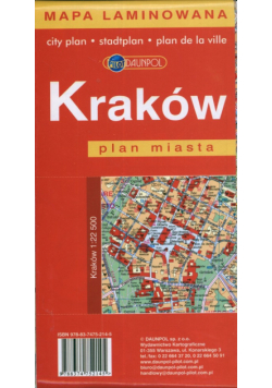 Kraków Plan miasta 1: 22 500