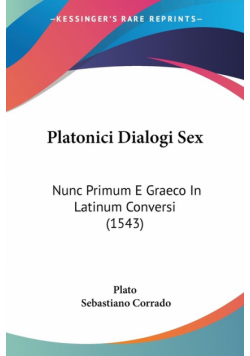 Platonici Dialogi Sex