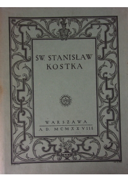 Św. Stanisław Kostka, 1928r.