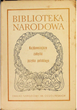 Najdawniejsze zabytki języka polskiego, BN
