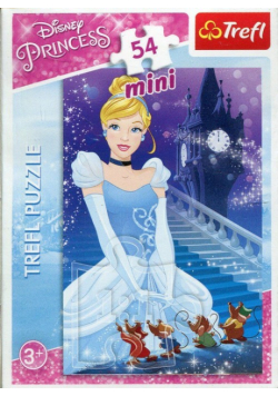 Puzzle 54 Mini Disney Księżniczki Kopciuszek