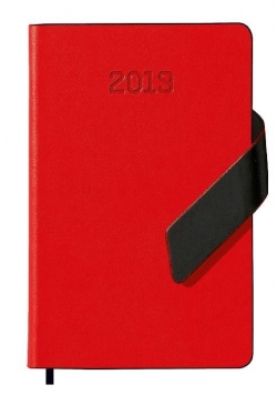 Kalendarz 2019 książkowy A6 czewony mag. EASY