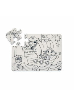 Puzzle Wyspa Piratów Funny Mat STRIGO
