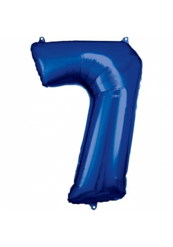 Balon foliowy cyfra 7 niebieska 57x86cm