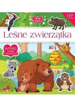 Naklejki iskierki z brokatem. Leśne zwierzątka