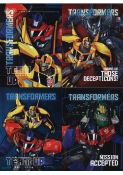 Zeszyt A5 w trzy linie 16 kartek Transformers 15 sztuk mix