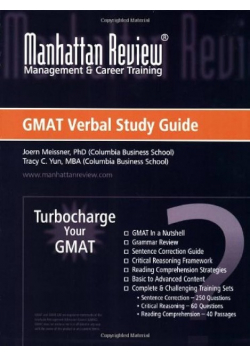 Manhattan Review Turbocharge Your GMAT: Verbal Study Guide