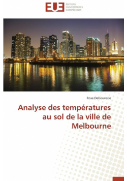 Analyse des températures au sol de la ville de melbourne