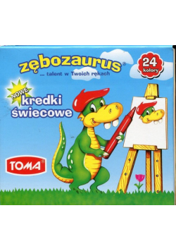 Kredki świecowe Zębozaurus 24 kredki