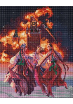Diamentowa mozaika - Ogień wolności 40x50cm