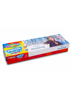 Farby plakatowe mix 20 ml Colorino Kids 12 kolorów Frozen