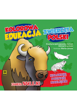 Kolorowa edukacja Zwierzęta Polski - naklejka