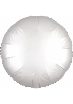 Balon foliowy Lustre biały okrągły 43cm