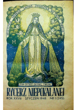 Rycerz Niepokalanej 12 numerów 1948 r.