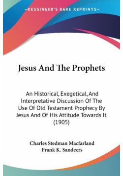Jesus And The Prophets