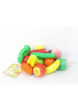 Owoce styropianowe w siatce 12 sztuk